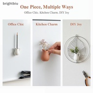 [brightbiu] Mini Ceramic Vase Fridge Magnet 3D Micro Landscape Plant Pot Small Magnetic Pottery Tabl