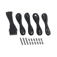 CableMod 8+8 Series Classic ModFlex Sleeved Cable Extension Kit (Black)