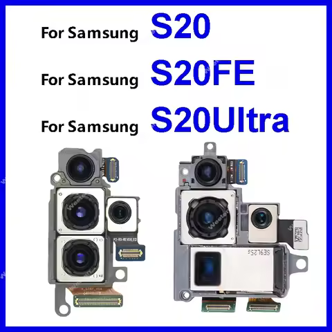 Wide lens camera Module For Samsung Galaxy S20 S20FE S20 Ultra 5G Small Front+Big Rear camera Flex c