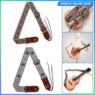 [Beauty] Music Embroidered Ukulele Strap, Lightweight, for 4 String Instruments, Ukulele Concert Accessories