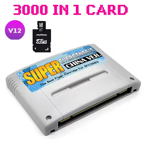 Super SNES SFC 3000 in 1 V1 Game Card for Super Famicom 16-Bit JPN/EU/USD Video Game Console Accesso