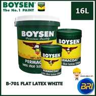 Boysen B-701 Flat Latex Paint White 16 liters