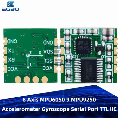 6-Axis MPU6050/MPU9250 Accelerometer and Gyroscope Sensor Module with Serial TTL and I2C Interfaces 