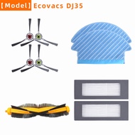 Suitable for Ecovacs Deebot ozmo DJ35 vacuum cleaner, main brush, side brush, filter, mop cloth accessories