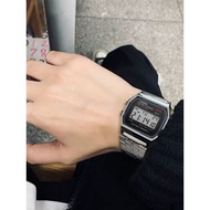 Casio Watch Men Women Small Square Retro Electronic Watch casio Small Silver Square Watch A158W/A168