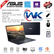ASUS L510M Laptop, 15.6" FHD, Celeron N4020, RAM DDR4 4GB, SSD 128GB, W10.