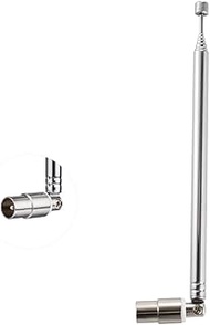 TV Male Plug Connector Telescopic Antenna 7 Sections PAL Telescopic Antenna 71.5cm/28IN for DVB-T DV