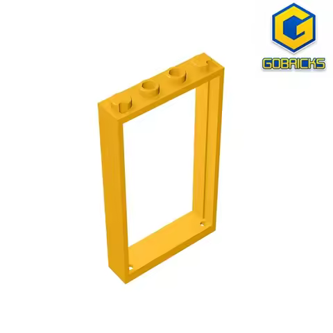 Gobricks GDS-874 Door, Frame 1 x 4 x 6 with 2 Holes compatible with lego 60596 30179 Educational Bui