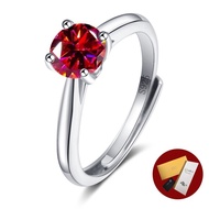 (With Gra Certificate)  Hot Sale Classic Four-claw Real Diamond Ring Femininity Diamond Ring