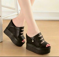 Dép Đế Xuồng Đế Độn 13cm  Mũi Trước Độn Cao 5cm Hàng Cao Cấp - Glady G328 - Dép Đế Xuồng Xinh Xắn Ph