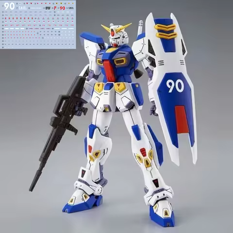 F90 MG 1/100 Assembly Model Kit Action Figures Puzzle With Water Stickers Children'S Toys Desktop Or
