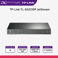 【24-Hr Delivery】TP-Link TL-SG2210P JetStream 10-Port Gigabit Smart Switch with 8-Port PoE+