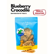 Nibblin Dehydrated Blueberry Crocodile Meat Treat– 100% Human-Grade | Healthy Dog & Cat Pet Treats S