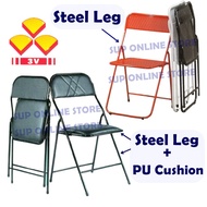 3V Foldable Chair / Folding Chair / Iron Chair / Kerusi Lipat Pasar Malam / PVC Office/ Steel Chair / Office Chair