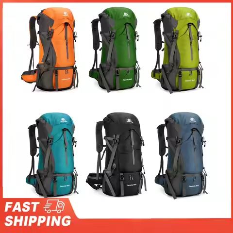 70L Hiking Backpack Camping Climbing Rucksack Travel Trekking Rucksack Mountaineering Bag Outdoor Sp