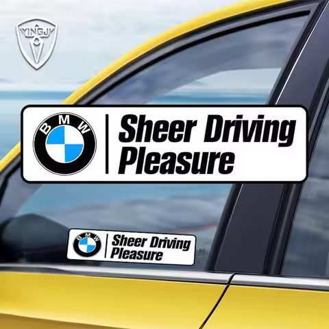 For BMW M M3 M5 M6 E36 E46 E91 F48 F25 Logo Car Sticker M Motorcycle Sticker Decorative Sticker Body