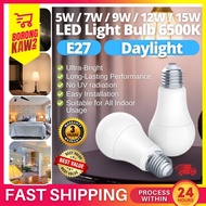 E27 LED Light Bulb Cool Daylight Energy Saving Mentol Lampu ( 3W 5W 7W 9W 12W 15W 18W 25W / 6500K )