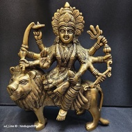A&R Tewa Bucha The Goddess Of Durka Sitting In A Lion_ghorn 9 Inches No.3.3