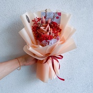 RM50 Cash Note Money Rose Bouquet Flower Preserved Baby Breath DUIT BUNGA Gift Birthday | Mother's D
