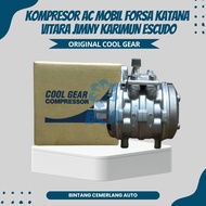 KOMPRESOR AC MOBIL KATANA JIMNY FORSA VITARA BALENO ESCUDO COOL GEAR