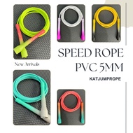 5mm pvc Speed jump rope, nylon core / KAT Speed rope [SP03]