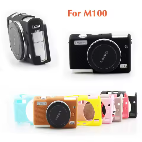 Soft Silicone Rubber Camera Case Cover Body Protective Skin Bag For Canon EOS M100 M200 M50 M3 Hot P