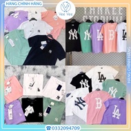 [Genuine Product] MLB BASIC KOREA LOGO T-Shirt - UNISEX Round Neck T-Shirt - Goods