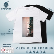 CANADA 22 SOUVENIR T-Shirt CANADA COUNTRYTAG 24s Combed Cotton T-Shirt SOUVENIR PREMIUM GIFT