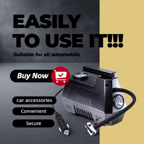 Car tire inflation pump Car mounted air pump small inflation pump convenient wired high-pressure inf