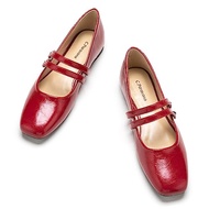 C.Paravano Mary Jane Shoes for Women | Women Flats | Womens Square Toe Flats | Leather Mary Jane