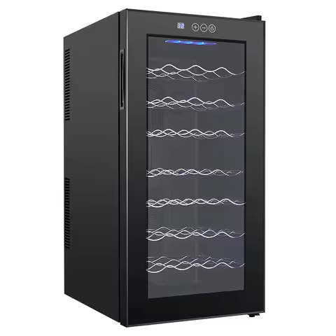 Hot Selling Custom Logo 78L Glass Door Display Red Wine Bar Fridges For Hotel