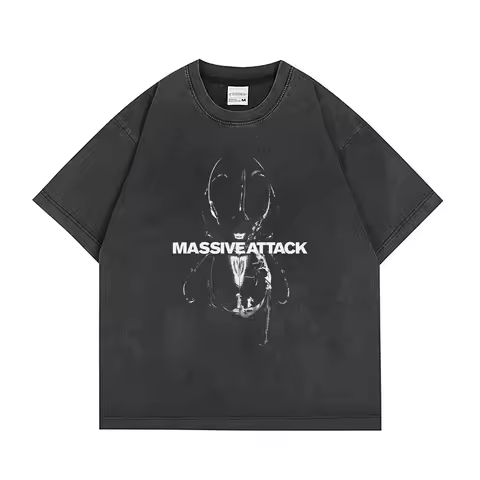 Massive Attack T-Shirt Trip Hop Electronic Dub The Funky Lowlives Music Men's Women Clothing Short S