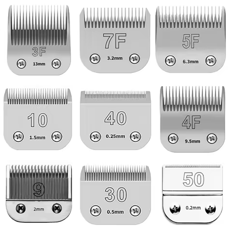3F 4F 5F 7F 9# 10# 30# 40# 50# Professional Pet Dog Clipper Blade Fit Most Andis,Oster A5,wahl km Cl