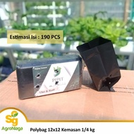 Polybag 12x12 1/4 kg packaging Estimated contents 190 pcs