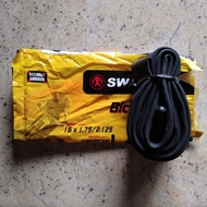 Bicycle inner tube 16 x 1.75/2.125 swallow large valve av 35mm