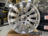 【超前輪業】401 16吋鋁圈 6孔130 高亮銀 福斯VW-Crafter 大T.吉普車專用 載重圈