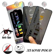 Tempered glass FULL PRIVACY glass ESD TG anti spy anti static XIA0MI POCOPHONE X3 X4 X5 X5S X6 X7 C3