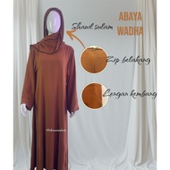 Abaya wadha set shawl sulam abaya plain abaya muslimah