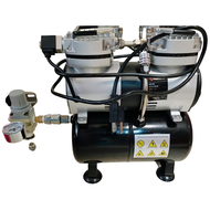 ASAHI AS196 美術空壓機 1/3HP雙氣缸無油靜音 噴漆模型美工DIY空氣壓縮機 1個