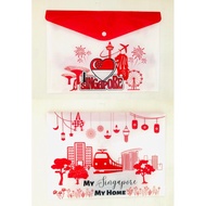 SG Ready Stock 10 PCS SG Files | Singapore Files | SG NDP File Folders | School Files Stationery | I