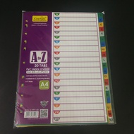 Cactus PVC A-Z Index Divider 20 Tabs
