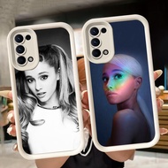 Soft Casing for OPPO A95 A92 A94 Reno 5 4 A74 A54S A72 A52 A16s A16 6 A55 5G White Q58 Ariana Grande