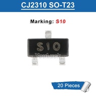 20pcs CJ2310 Marking S10 SOT-23 60V/3A N-Channel MOSFET New Original