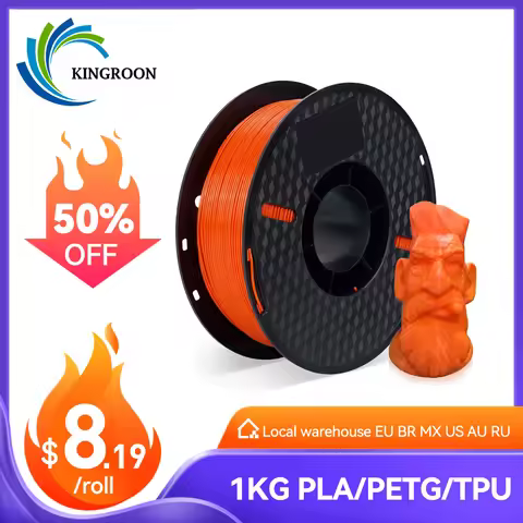 3D Printer Filament 1kg PETG PLA TPU 1.75mm 95A TPU 2.2LBS 3D Printing Plastic Material Eco Friendly