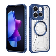 Phone Case for Motorola G86 Power Luxury Armor PC+TPU Shockproof Hard Protective Back Cover for Moto