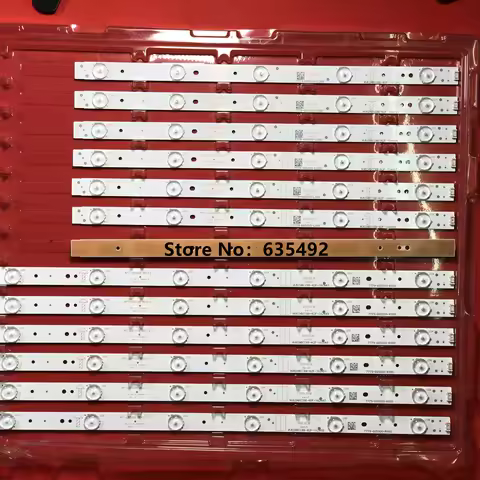 1Set=24PCS (16A+8B) LED Backlight 5800-W65002-LR10 5800-W65002-0P10/OP10 For K65 65U2 65M6E 65E3500 