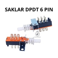 DPDT 6 Pin Switch – 3x2 DPDT 6P Press Switch