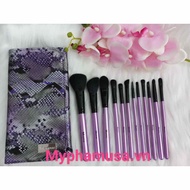 BỘ CỌ 12 CÂY MORPHE 693 PURPLE BRUSH SET WITH SNAKESKIN CASE - 2541