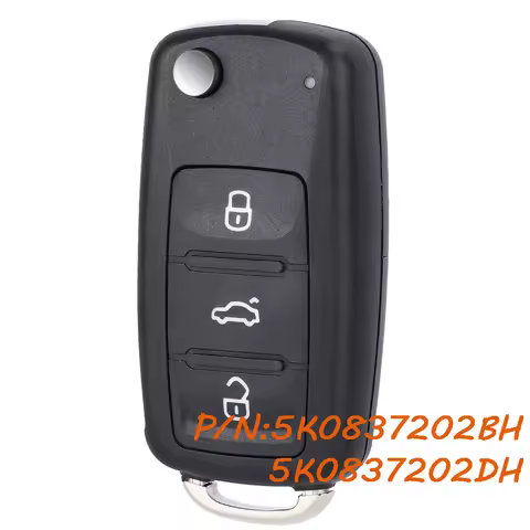 KEYECU 5K0837202BH 5K0837202DH Remote Key Fob for VW Volkswagen Caddy Transporter Beetle Jetta Shara