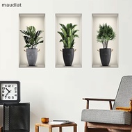 【SA wallpaper】 Maud 3D Fake Window Wall Sticker Green 3 Sheets EN